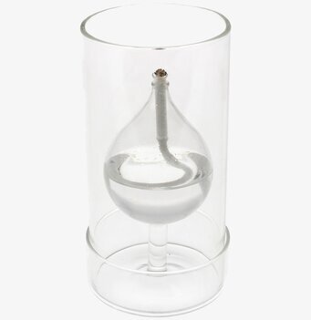 Bild av elegant och minimalistisk oljelykta i glas