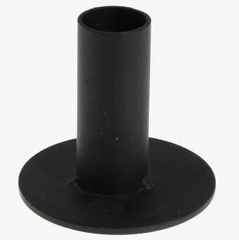 Bild av elegant svart ljuslykta med tidlös design