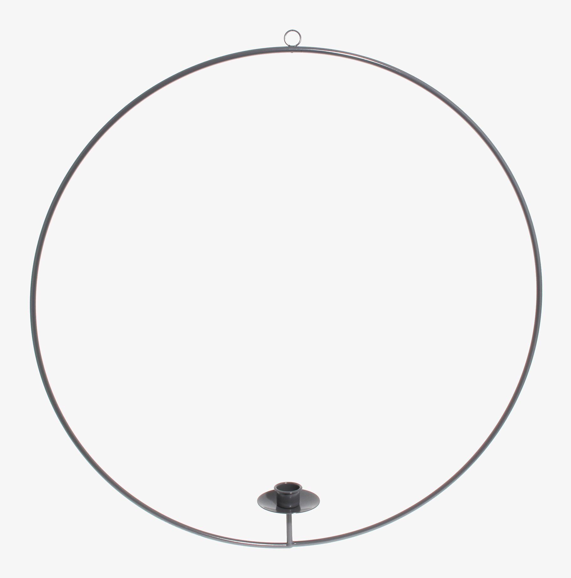 Bild av modern och minimalistisk ljusring i grått