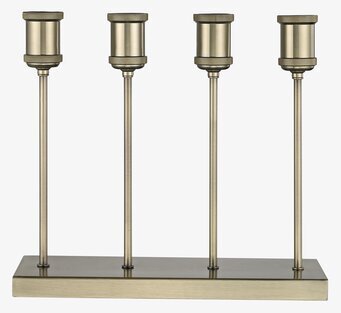 Bild av elegant bordslampa i mässing med fyra lamphållare