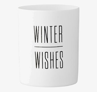 Bild av stilren ljuslykta med vinterinspirerad design