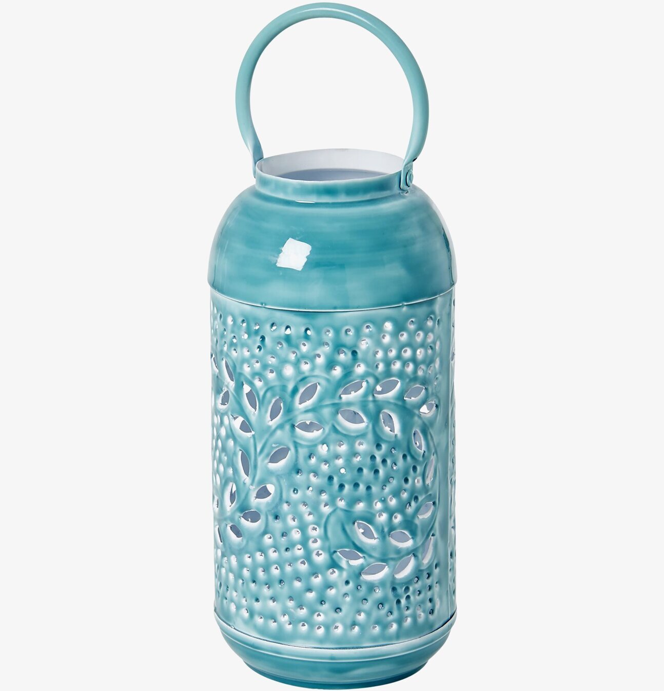 Lanterna Jade Medium från Rice med detaljerat bladmönster