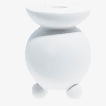 Bild av modern vit ljusstake med minimalistisk design