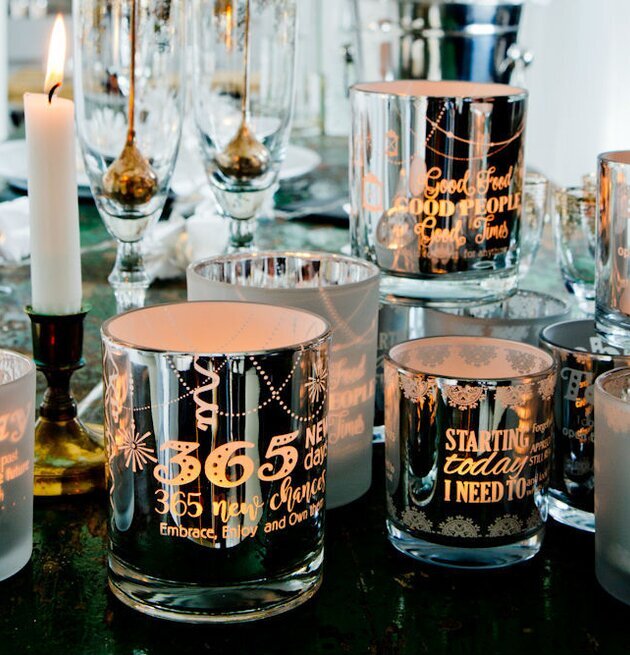 Ljuslykta Starting Today Matt Vit från Majas Cottage