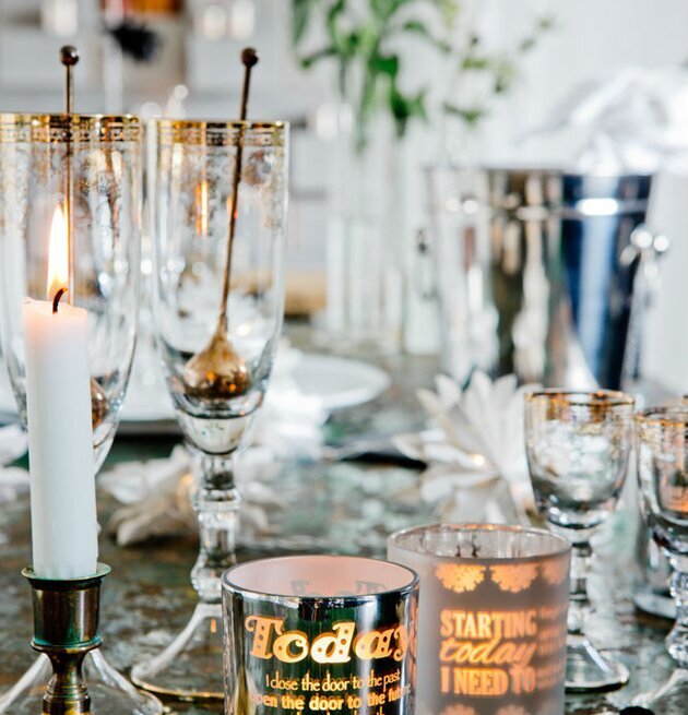 Ljuslyktan Starting Today Matt Vit från Majas Cottage