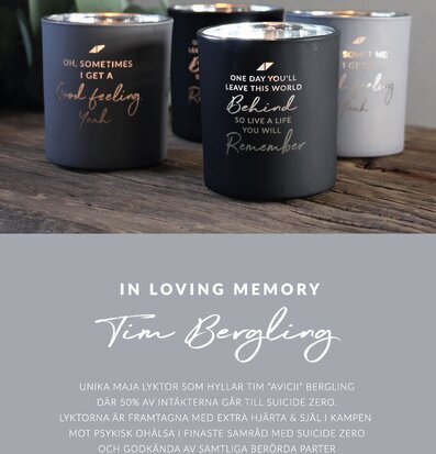 Bild av ljuslyktor med minnesfull design och känsla