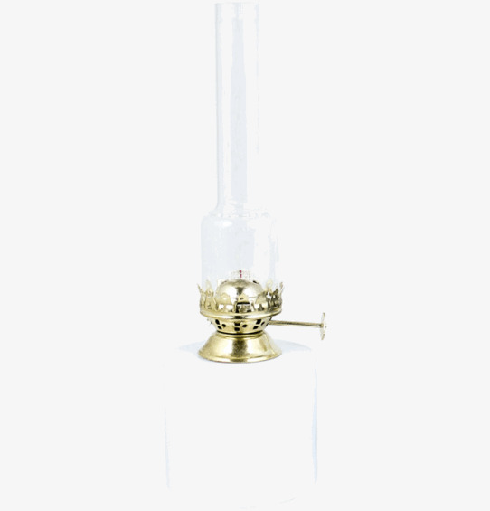 Fotogenlampa Rak Vit Liten från Strömshaga i klassisk design