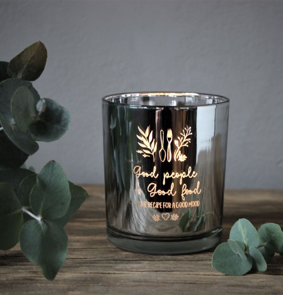 Ljuslykta - Good People & Food Silver från Majas Cottage