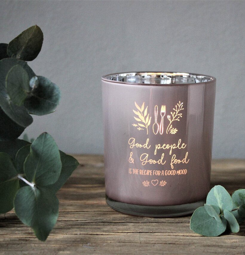 Ljuslykta - Good People & Food Rosa från Majas Cottage