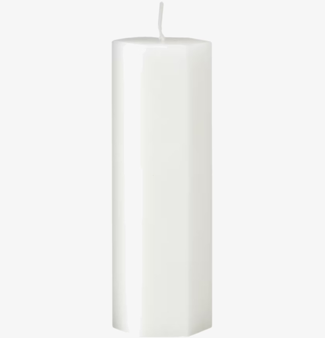 Spindelnätsljus 15 cm från Affari, vitt hexagonalt ljus