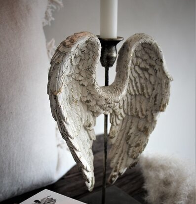Ljusstake Angelwings Vintage Finish från Majas Cottage