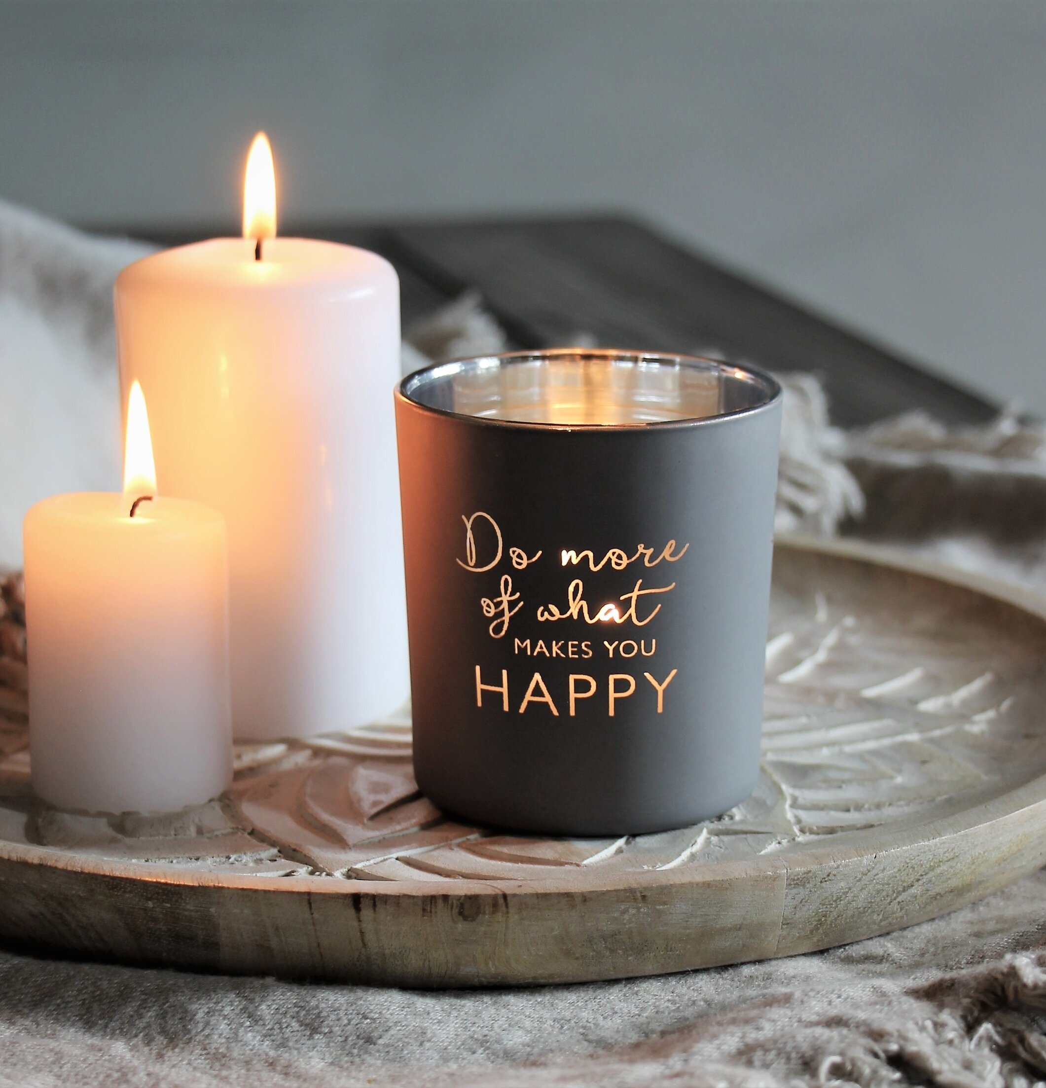 Ljuslykta Do More Of What Makes You Happy - Majas Cottage