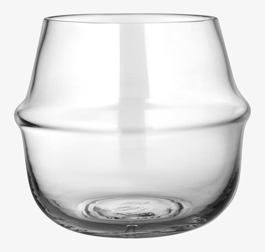 Lykta/Vas från Ernst i genomskinligt glas, modern design
