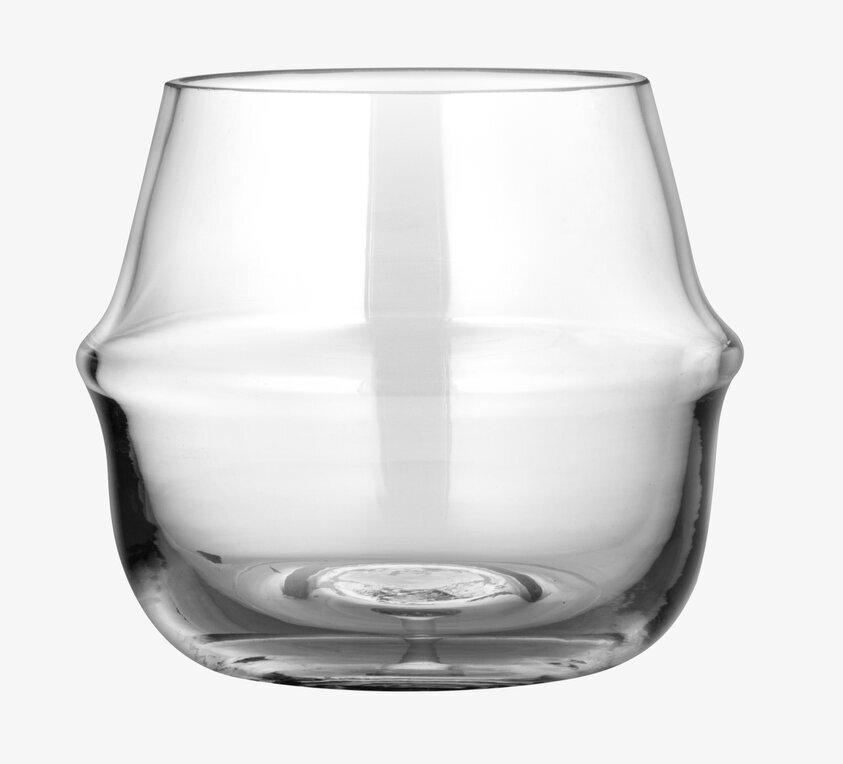 Ljuslykta från Ernst i glas med elegant och funktionell design
