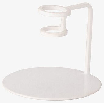 Ljusstake Vit från Ernst, minimalistisk design i vit metall