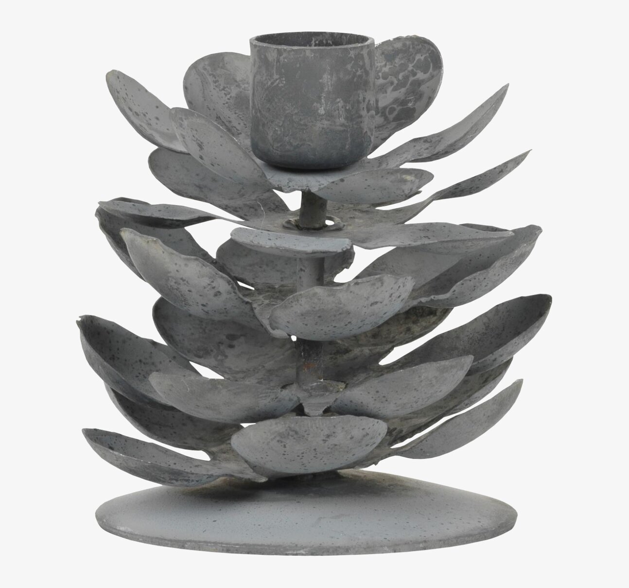 Ljusstake Kotte Zink från IB Laursen med rustik design