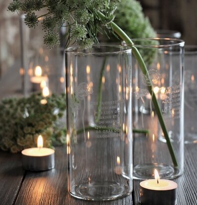 Ljuslykta - Den Blomstertid Nu kommer från Majas Cottage