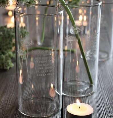 Ljuslykta - Den Blomstertid Nu kommer från Majas Cottage