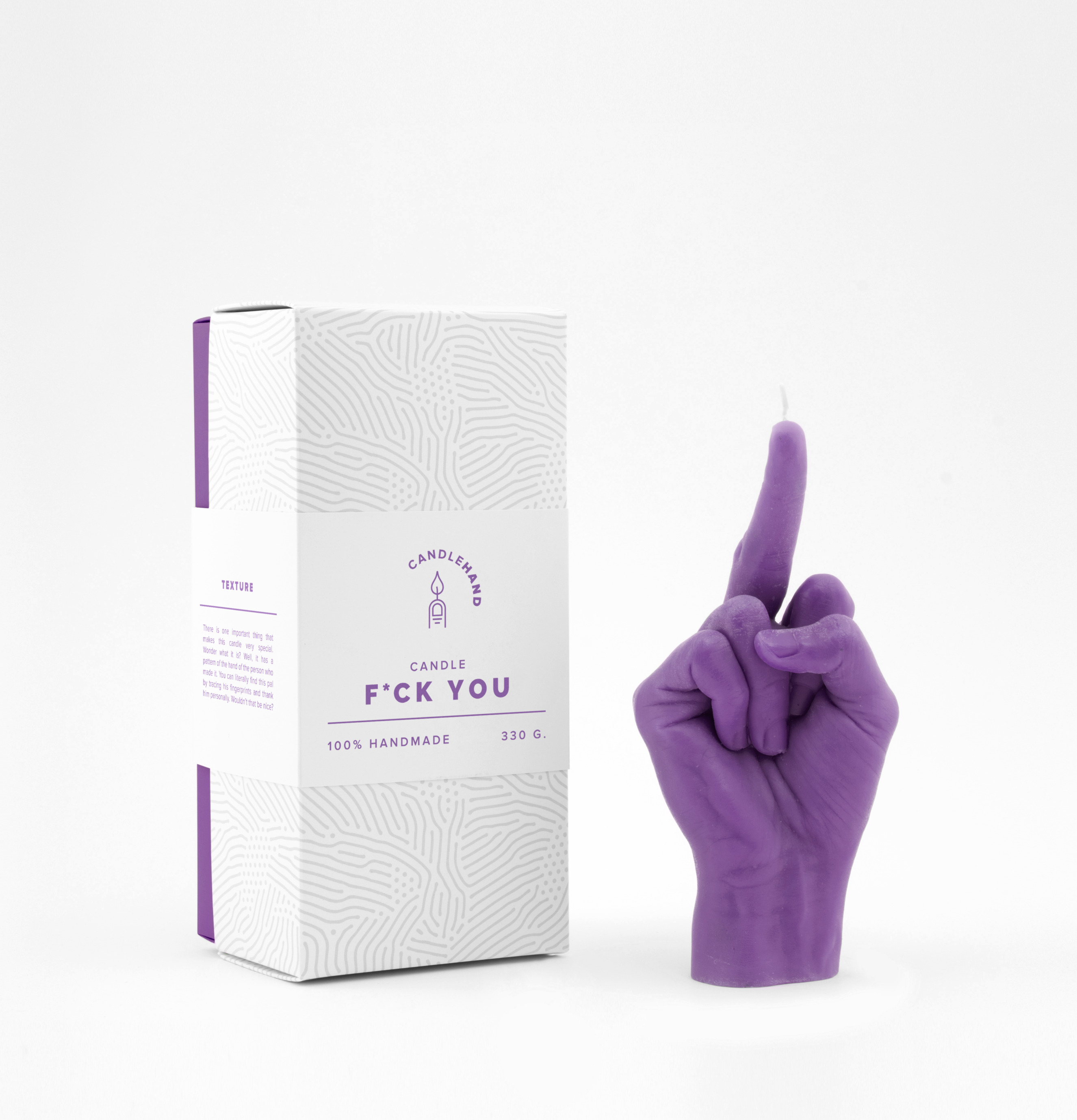 Candle Hand - F*ck You från Candlehand i djup lila färg