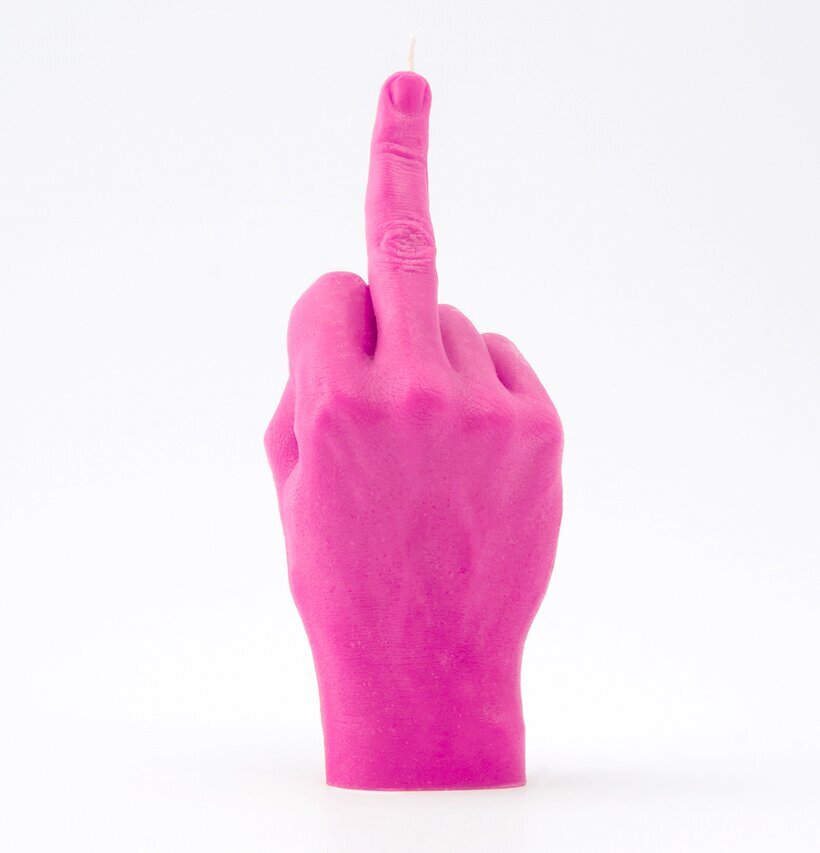 Candle Hand - F*ck You från Candlehand, neonrosa handljus