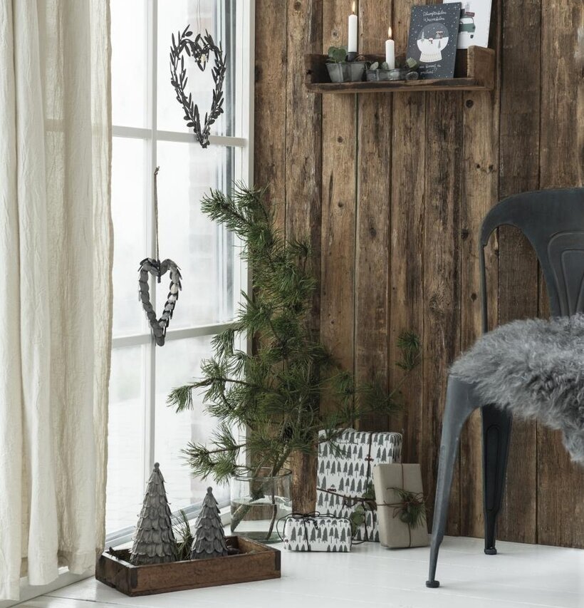 Bild av rustik och inbjudande vinterinredning