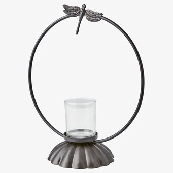 Bild av stilfull värmeljushållare med trollslända