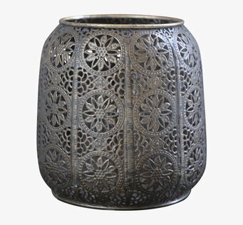 Ljuslykta Hurricane Antique Bronze från Chic Antique