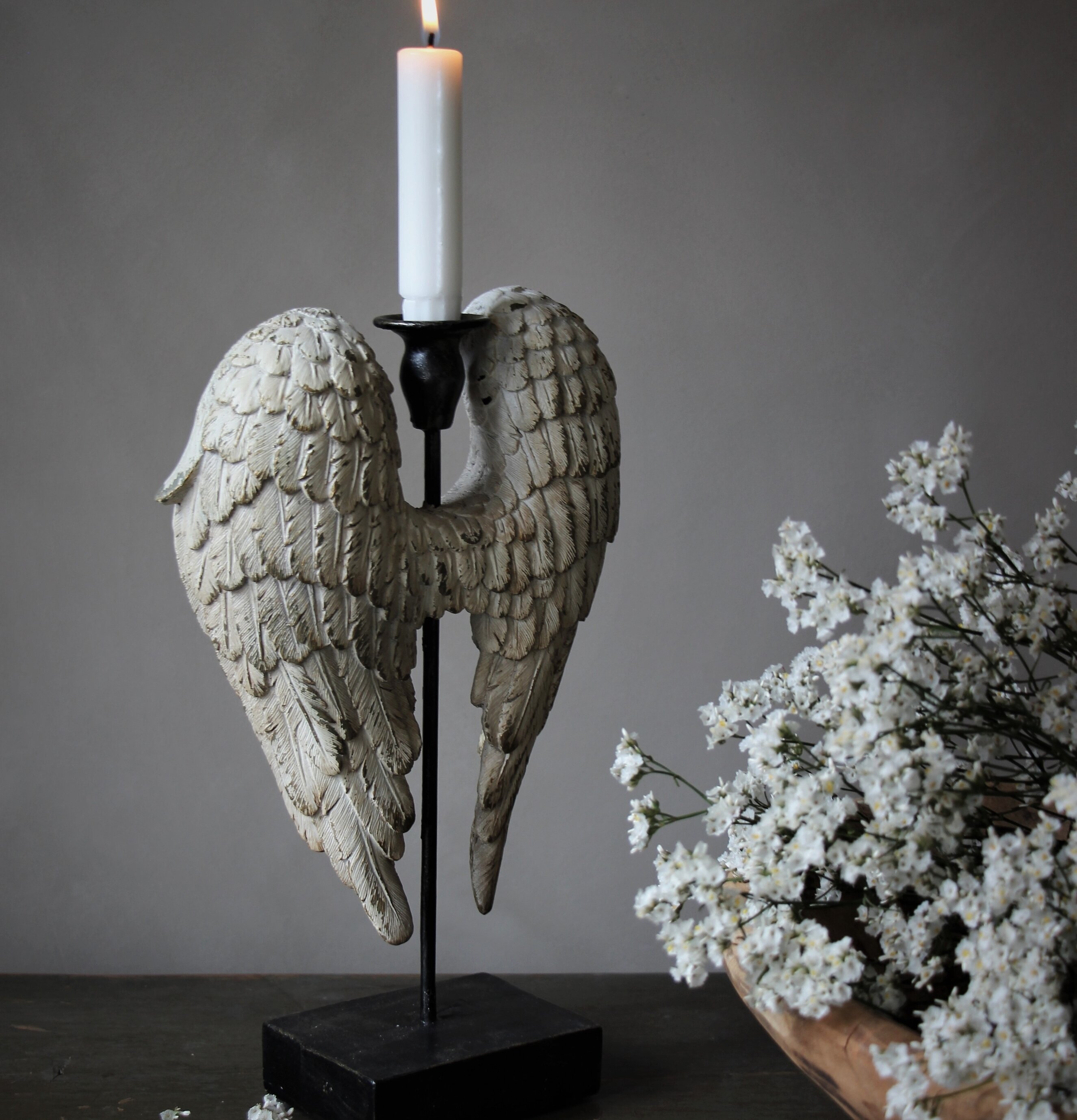 Bild av elegant ljusstake med vintage och konstnärlig stil