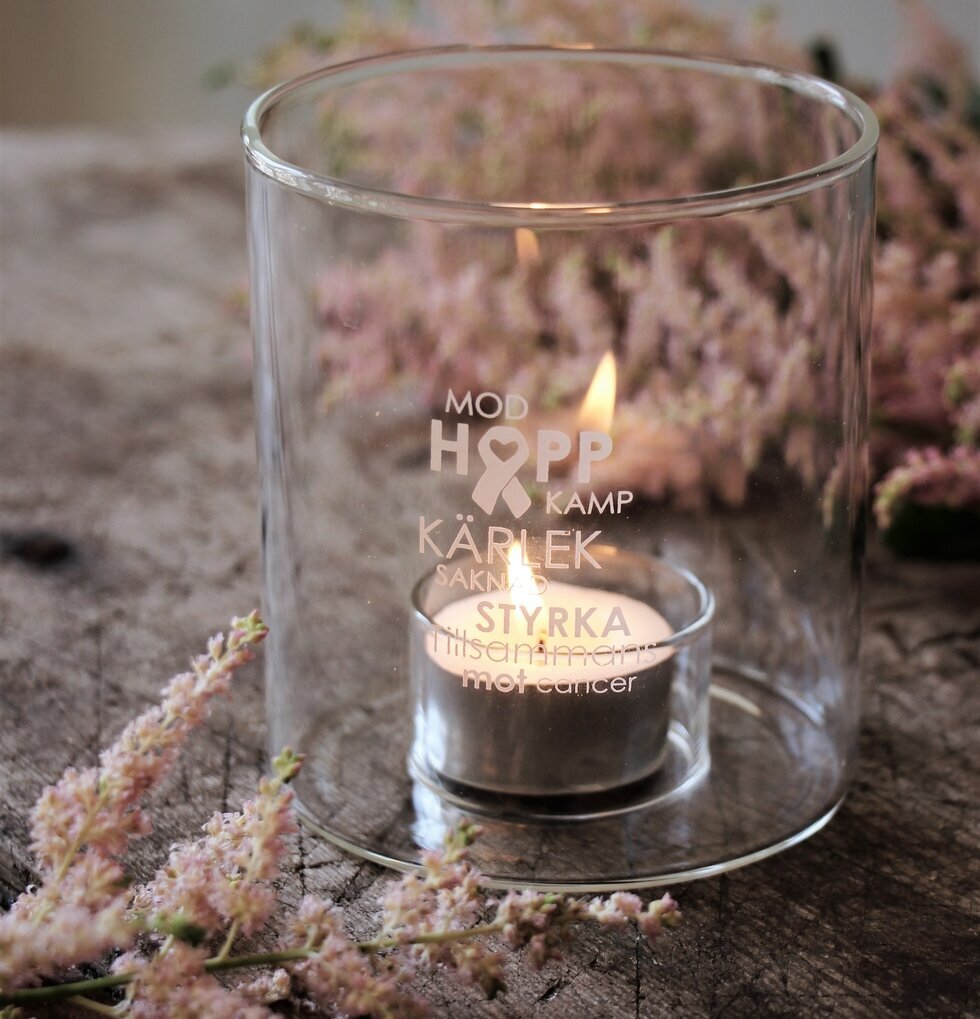 Ljuslykta - Tillsammans mot cancer från Majas Cottage