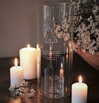 Ljuslykta - Längs Livets Väg från Majas Cottage på träbord