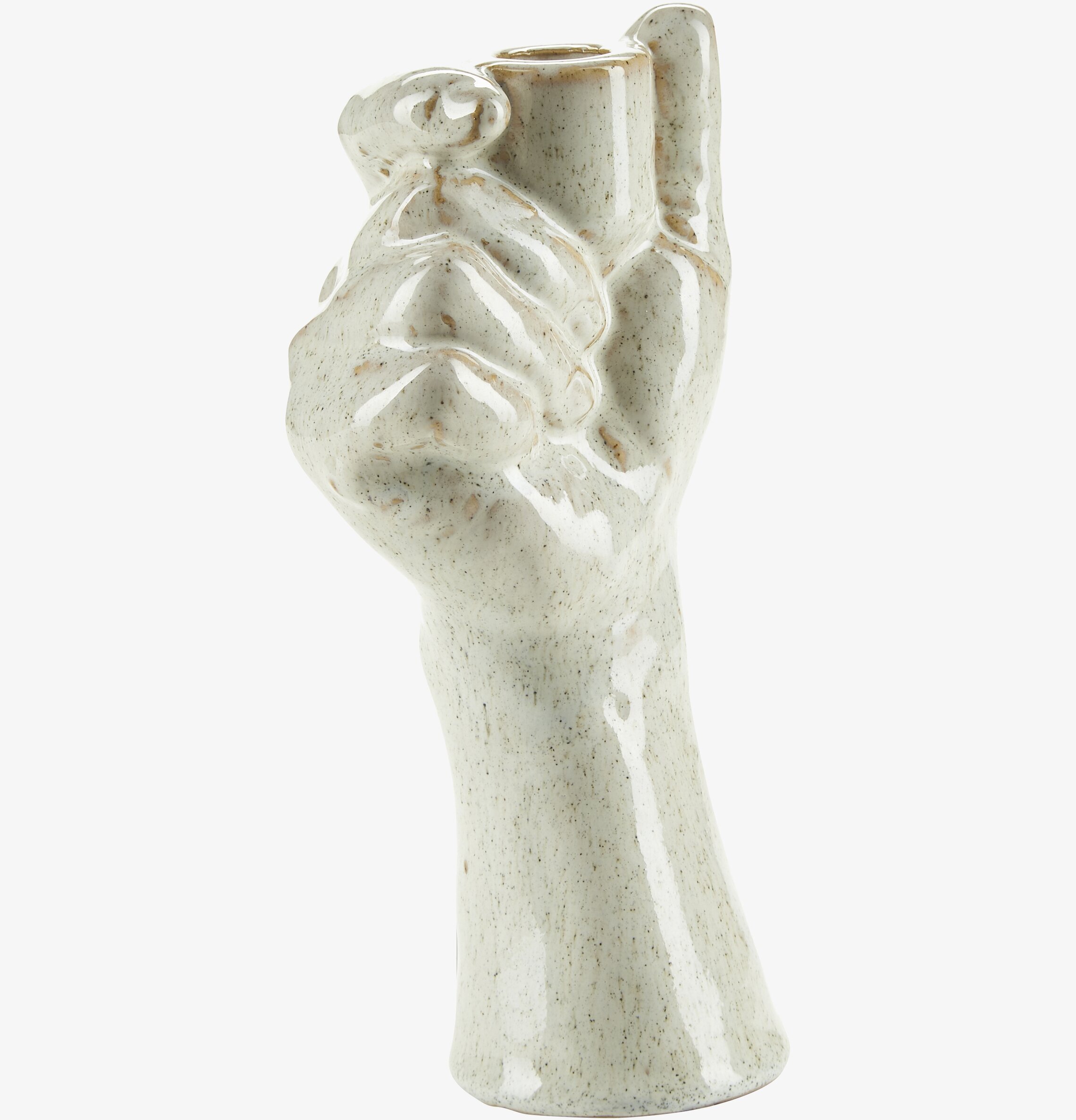 Ljushållare Hand från Bahne i glaserad keramik, handformad