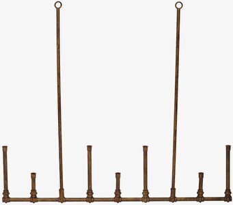 Bild av unik industriell takkrona med antik finish