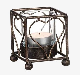 Ljuslykta Hjärta Smide Svart/Guld från Different Design