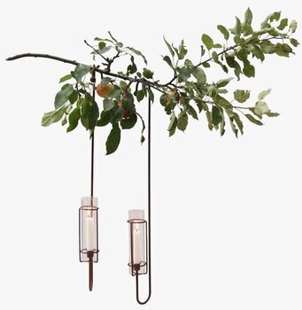 Bild av elegant hängande ljuslykta i naturlig miljö