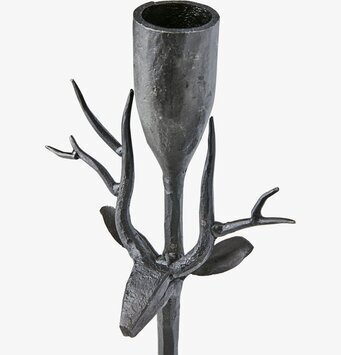 Foto av konstnärligt designad svart ljusstake