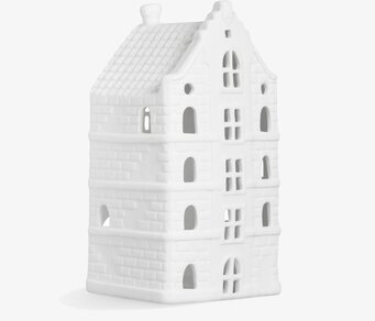 Ljuslykta Warehouse från K Amsterdam i vitt porslin