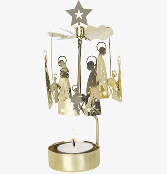 Bild av detaljrik ljuslykta med rogivande ljusspel