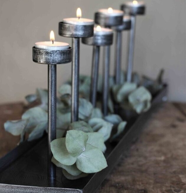 Ljushållare Cozy Antik Silver från Majas Cottage på träyta