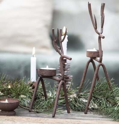 Bild av rustika renformade ljusstakar för värmeljus