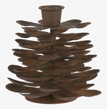 Bild av unik ljusstake med rostig finish och design