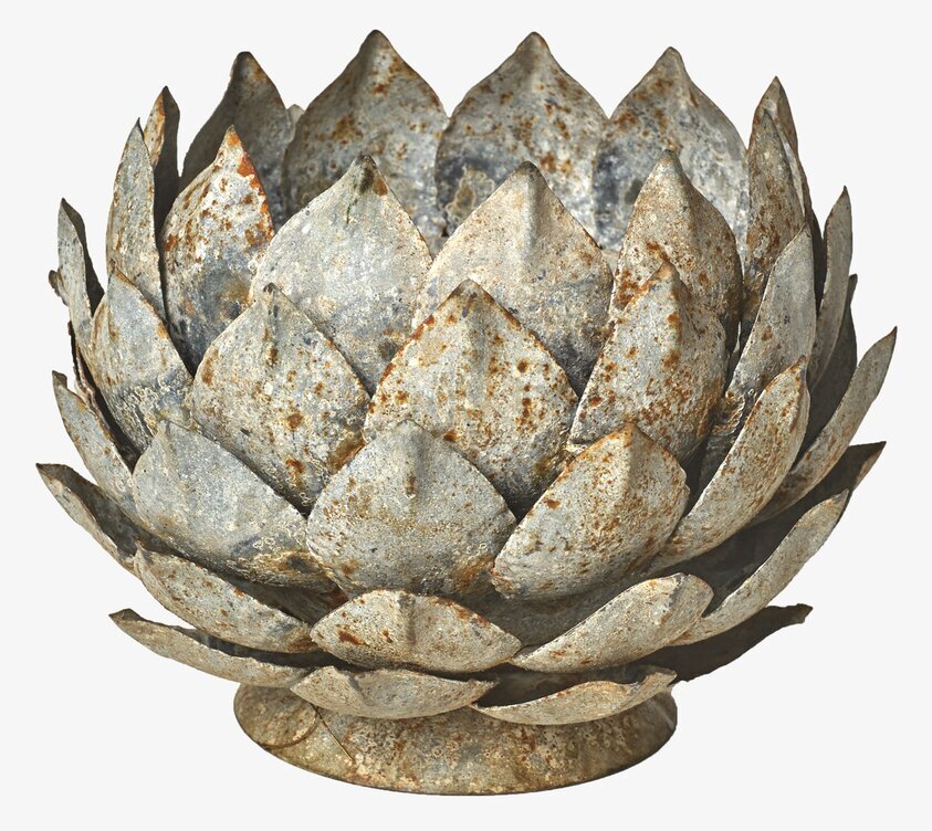 Lykta Näckros från I AM Interior i metall med antik finish