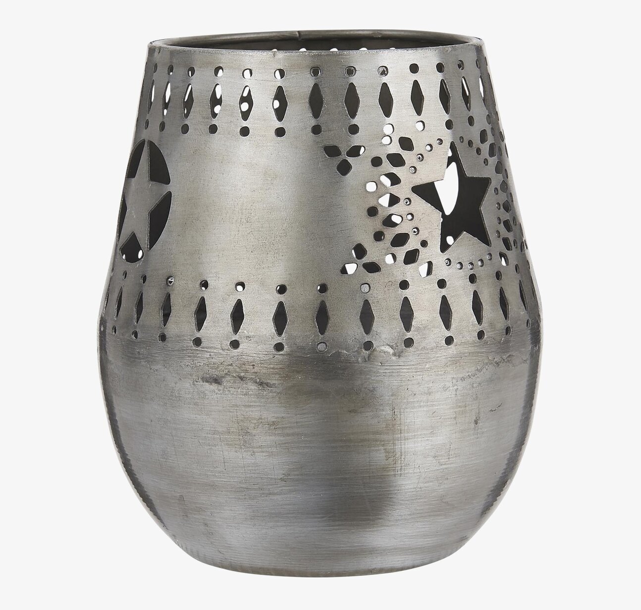 Lykta Silver Med Stjärnmönster från IB Laursen i metall