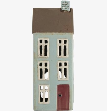 Ljuslykta Nyhavn Brown Roof från IB Laursen i keramik