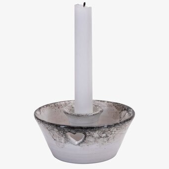 Bild av elegant ljusstake med marmorerad yta