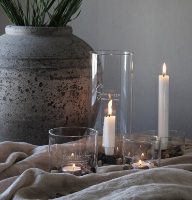 Ljuslykta Familjens Lycka Klarglas från Majas Cottage