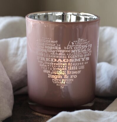 Ljuslykta Fredagsmys Hjärtat Rosa Majas Cottage Lyktor Endless Light Ljuslyktor