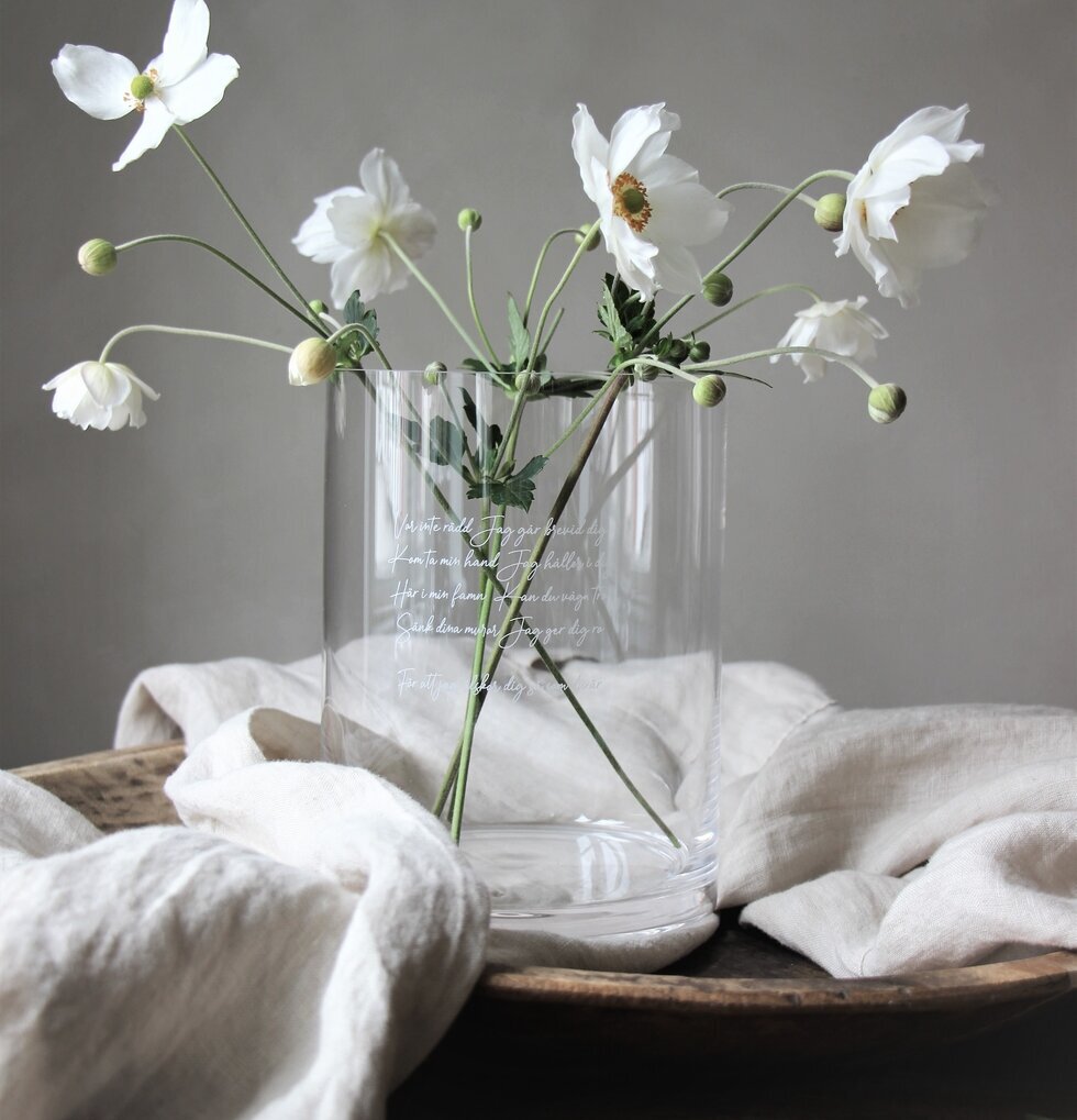 Vas/Ljuslykta Kärleksvisan från Majas Cottage på träyta