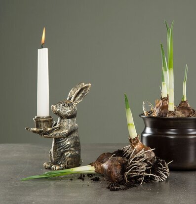 Bild av dekorativa ljusstakar i harmonisk komposition