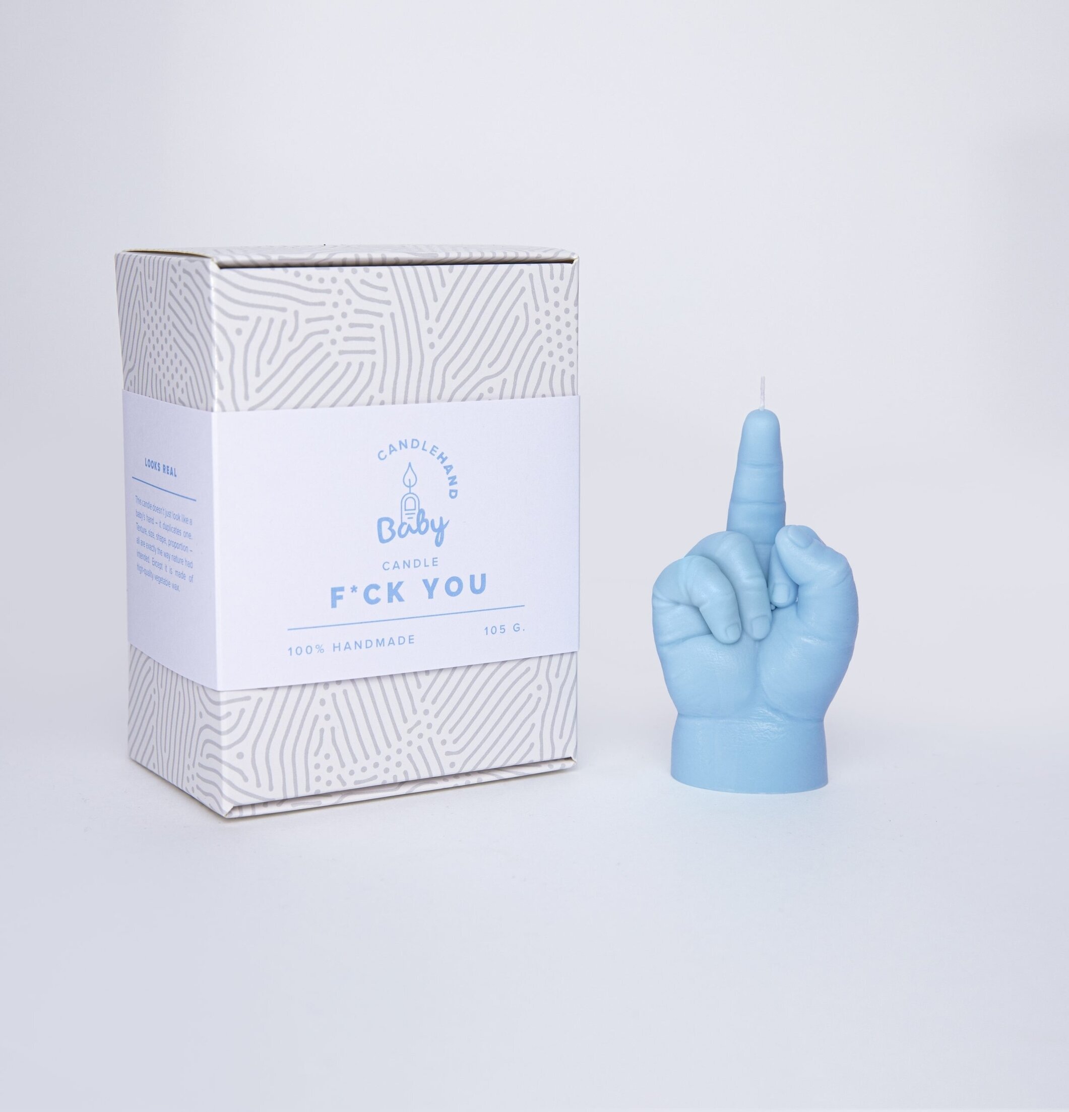 Candle Hand Baby Blue - F*ck You från Candlehand