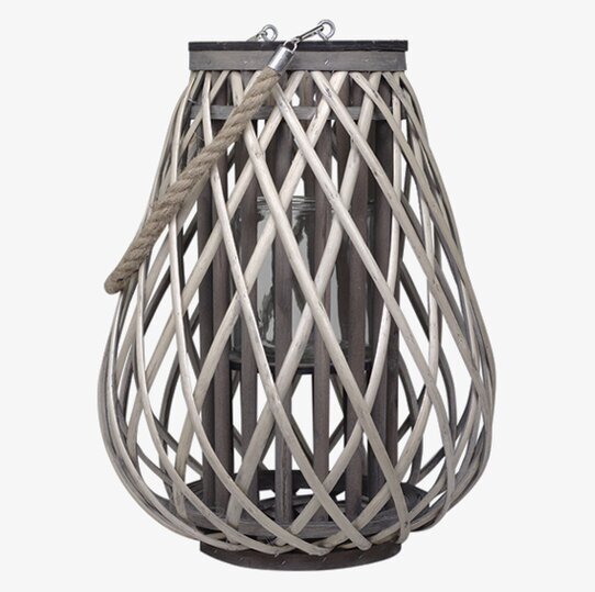 Lanterna Flätad Pil Stor från Chic Antique på neutral bakgrund